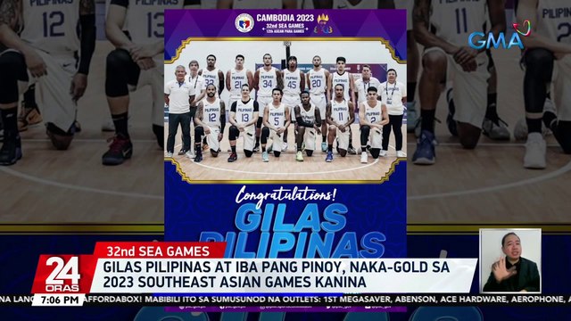 Gilas Pilipinas at iba pang Pinoy, naka-gold sa 2023 Southeast Asian Games kanina | 24 Oras