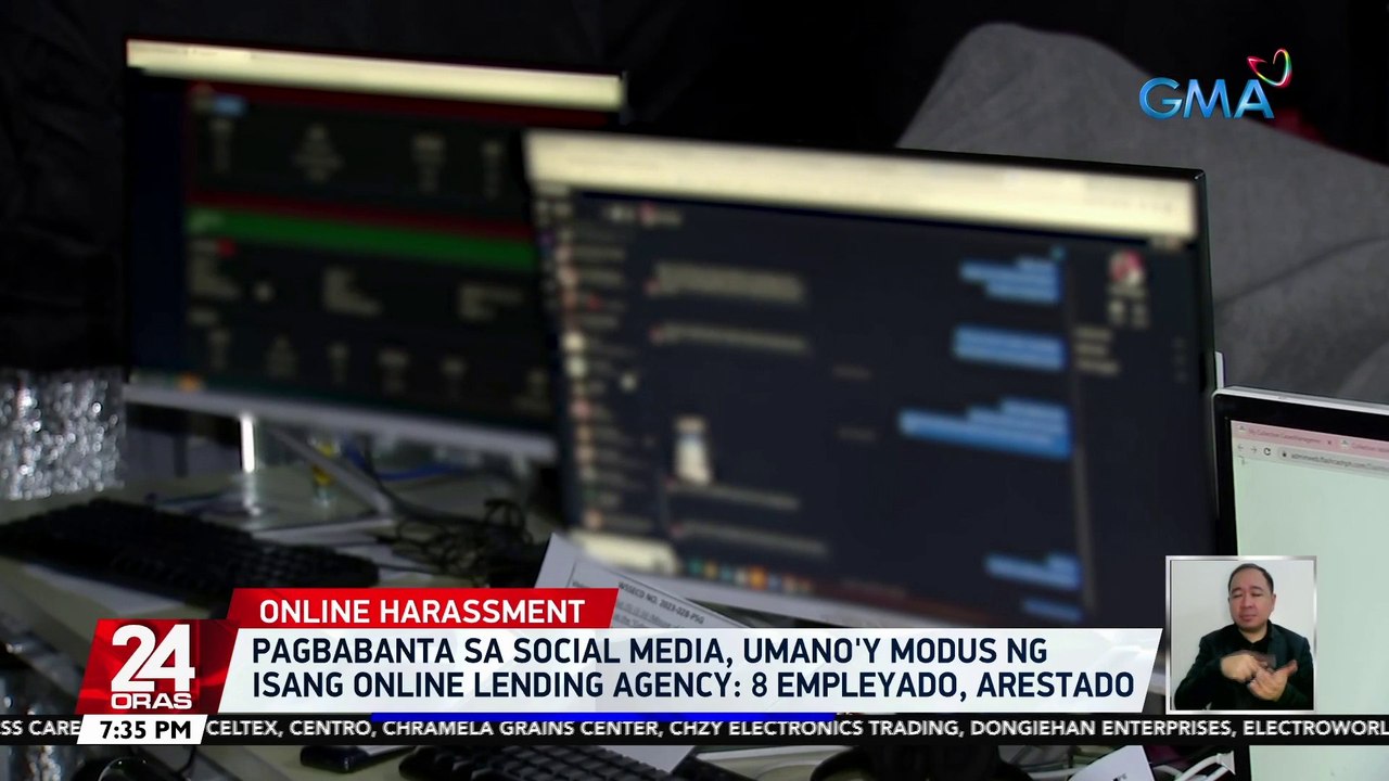 Pagbabanta sa social media, umano'y modus ng isang online lending agency: 8 empleyado, arestado | 24 Oras