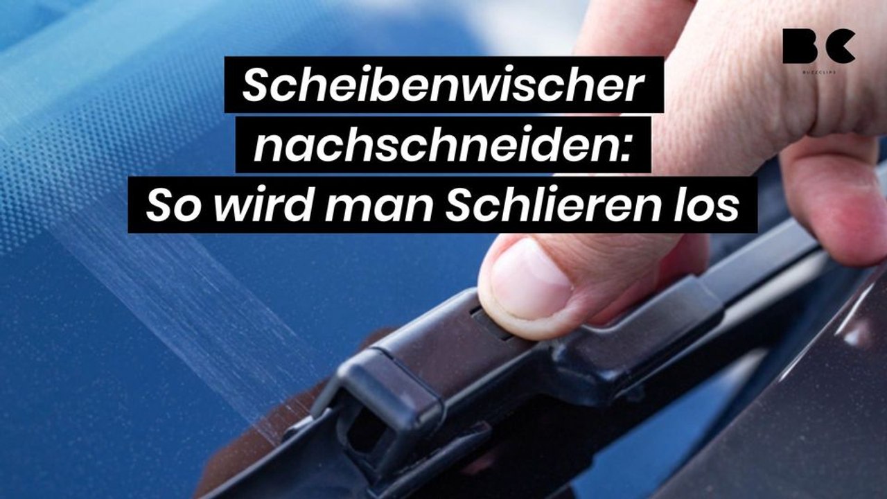 Scheibenwischer nachschneiden: So wird man Schlieren los