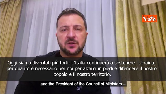 Zelensky dopo la visita in Italia: Siamo diventati pi? forti