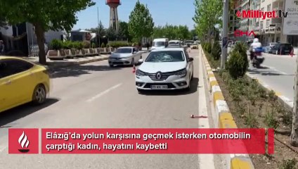 Otomobilin çarptığı kadın feci şekilde can verdi