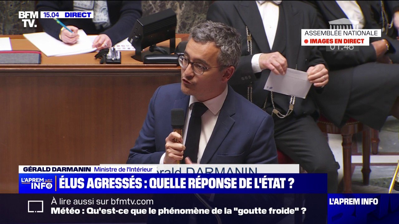 Élus agressés: "Lorsqu'un maire démissionne, c'est un échec pour la République", affirme Gérald Darmanin