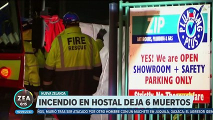 Incendio en hostal deja seis muertos en Nueva Zelanda