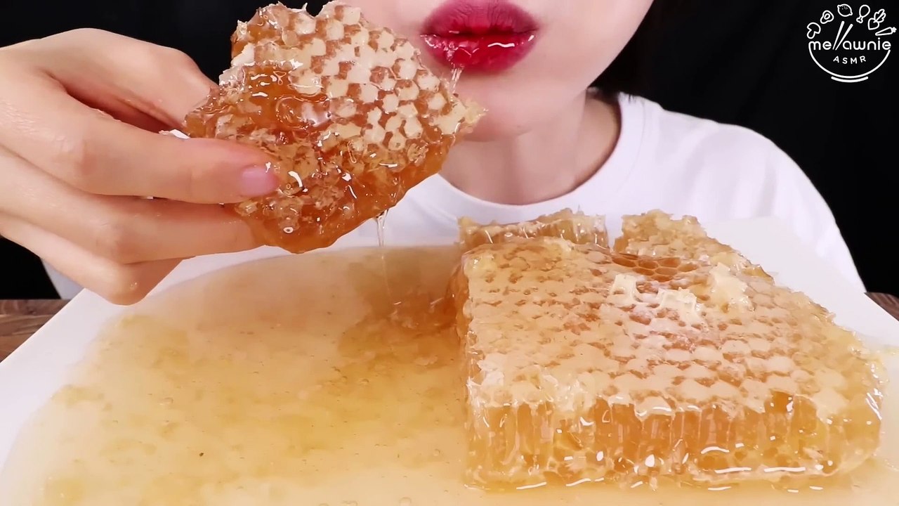 ASMR MUKBANG｜RAW 벌집꿀 먹방 ハニカム EATING SOUNDS video Dailymotion