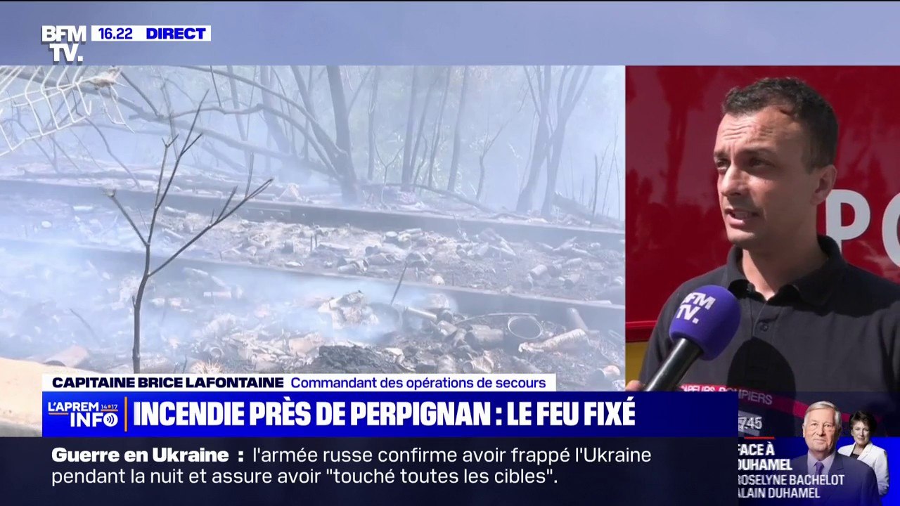 Pyrénées-Orientales: un incendie fixé près de Perpignan