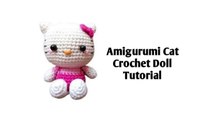 AMIGURUMI CAT CROCHET DOLL TUTORIAL