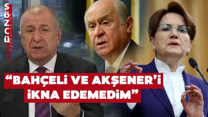'Bahçeli ve Akşener'i İkna Edemedim!' Ümit Özdağ'dan İlk Defa Duyacağınız Suriye Sözleri
