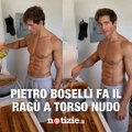 Pietro Boselli chef a torso nudo