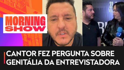 Bruno, da dupla com Marrone, pede desculpas à repórter após fala invasiva