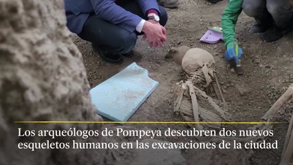 Dos nuevos esqueletos humanos en Pompeya