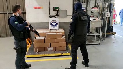 Quase meia tonelada de cocaína é apreendida em Navegantes