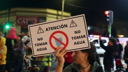 Protesta en Uruguay por agua potable salada
