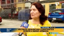 Los Olivos: vecinos denuncian constantes robos a mano armada