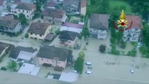 Il fiume Savio esonda a Cesena: il video dall'elicottero