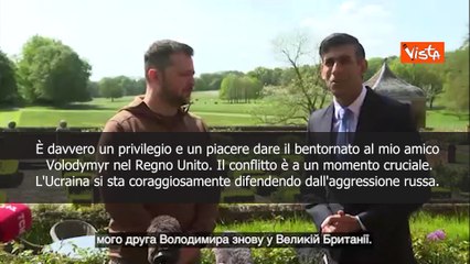 Sunak incontra Zelensky: Garantire che l'Ucraina e il suo popolo trionfino