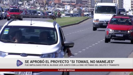 SE APROBÓ EL PROYECTO “SI TOMAS, NO MANEJES”
