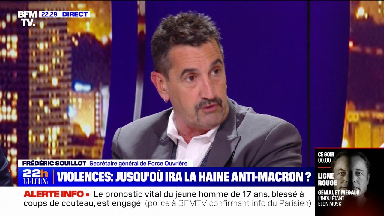 "On ne veut pas de cette réforme des retraites qui dit recul de l'âge de départ et allongement de la durée de cotisation" maintient Frédéric Souillot (FO)