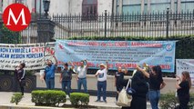 Maestros de la CNTE llegan a Segob tras altercados en Palacio Nacional