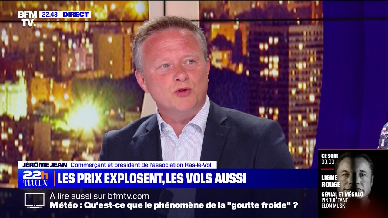 Inflation: "On se rend compte depuis le début de cette année qu'on vole de plus en plus pour manger" observe Jérôme Jean (Association Ras-le-Vol)