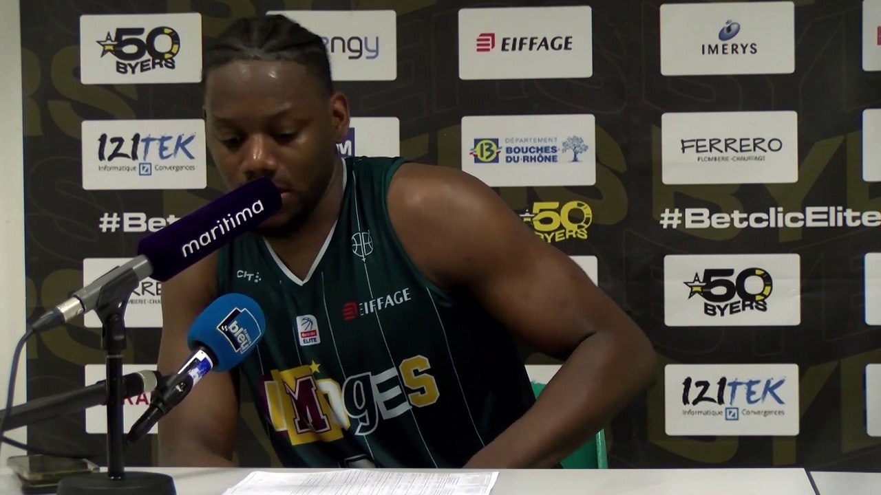 Au micro maritima: Wilfried Yeguete après la victoire de Limoges à Fos