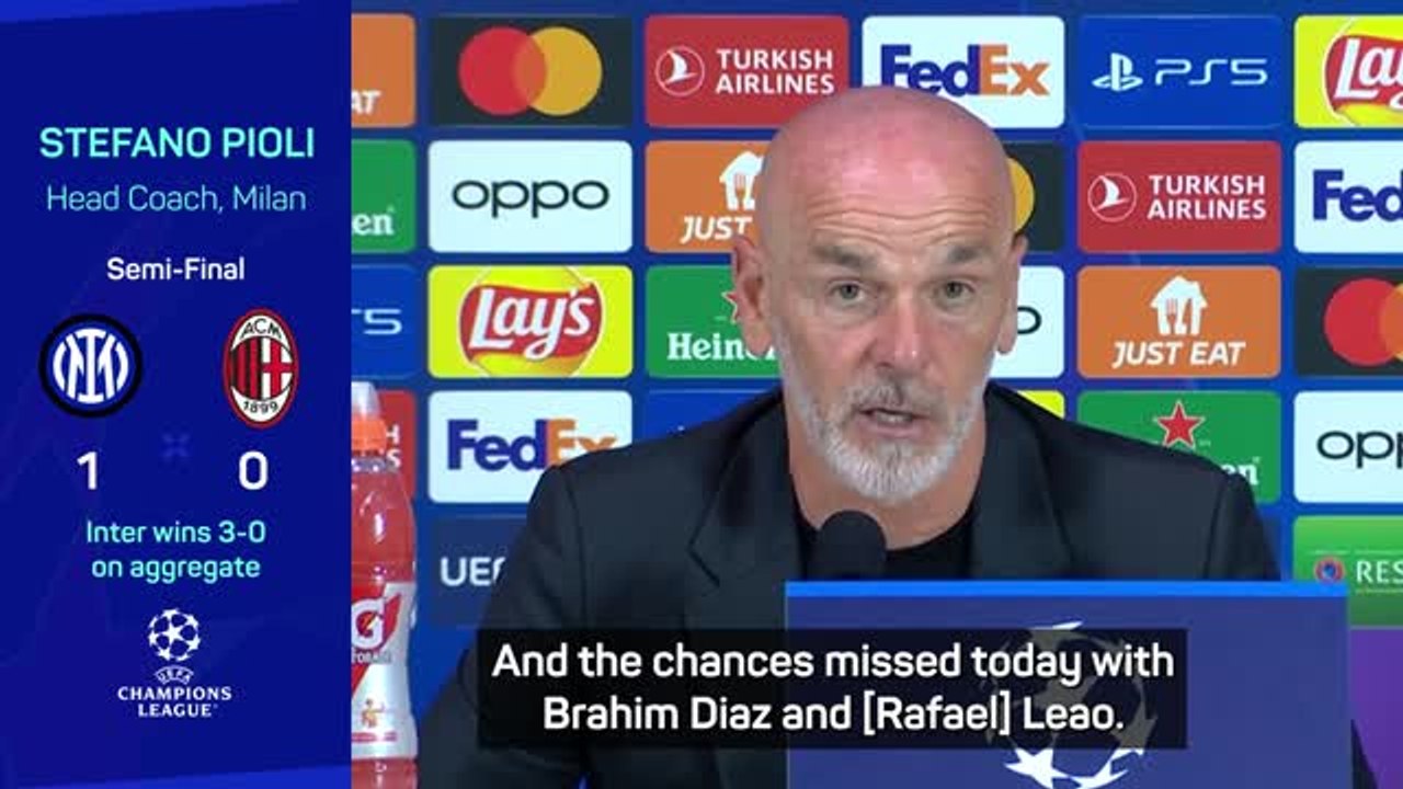 Pioli has 'regrets' after Champions League exit against Inter