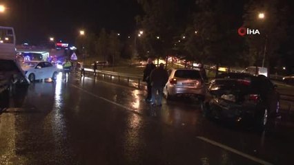 Maltepe'de 12 aracın karıştığı zincirleme kaza: 3 yaralı