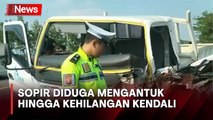 Laka Maut Tol Cipali, Truk Tabrak Pembatas Jalan Sopir Terlempar dari Kabin