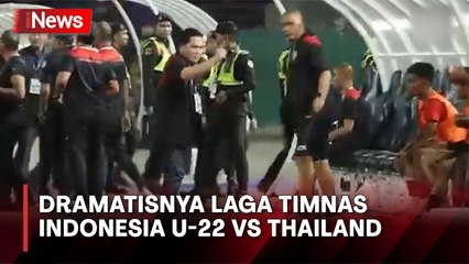 Damaikan Laga Indonesia Vs Thailand, Erick Thohir Turun ke Lapangan