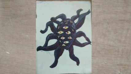 How to draw Eye from Doors monster