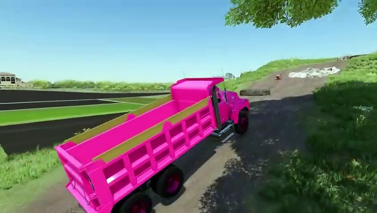 Farming Simulator 22 109 - COLORED MACK vs KRAZ DUMPERS DEATH RUN