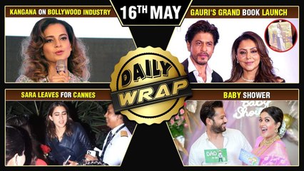 Sara Leaves For Cannes, Kangana Concerned For Bollywood, SRK- Gauri Book Launch | Top 10 News