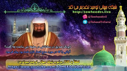 بررسی تاریخ - ابوبکر صدیق در سخنانش در سقیفه بنی ساعده چه گفت؟