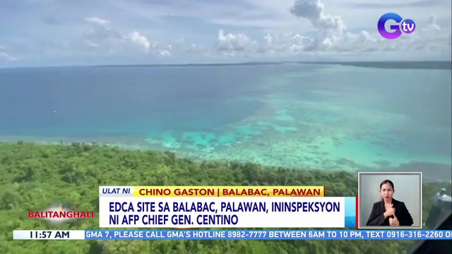 EDCA site sa Balabac, Palawan, ininspeksyon ni AFP Chief Gen. Centino | BT