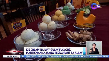 Ice cream na may gulay flavors, matitikman sa isang restaurant sa Albay | BT