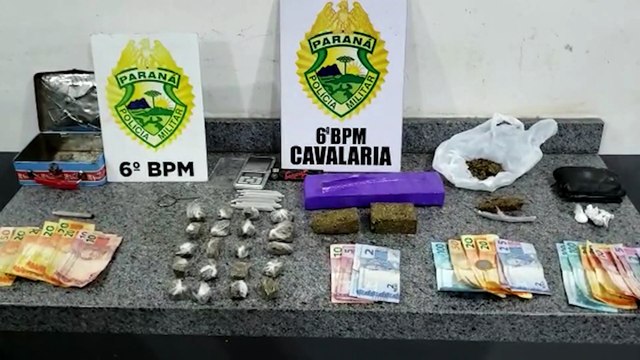 PM fecha ponto de tráfico de drogas no bairro Interlagos e quatro são encaminhados