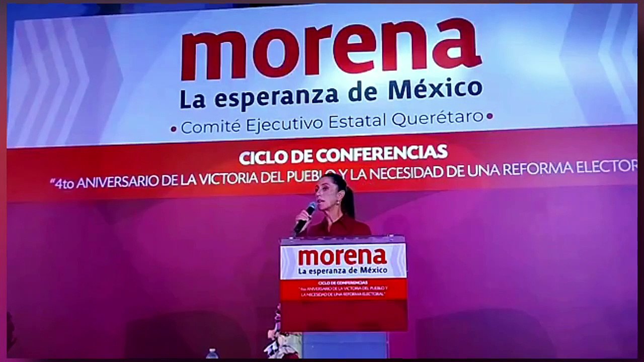 ¡VEAN! ¡Sheinbaum despedaza al INE a 4 años del triunfo de AMLO! ¡la reforma electoral va!