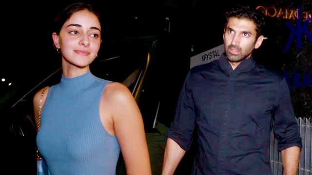 Ananya Pandey अपने Rumoured Boyfriend Aditya Roy Kapur के साथ आई नजर