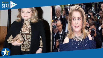 Catherine Deneuve : divine en robe bleu nuit diamants sur le buste pour admirer Chiara Mastroianni