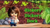 Hickory Dickory Dock Nursery Rhyme | Cartoon Animation Rhymes