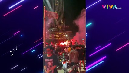 Ribuan Suporter Rayakan Kemenangan Timnas U-22 SEA Games
