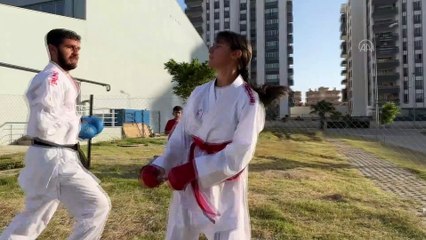 HATAY - Depremzede sporcu, Balkan Çocuklar Karate Şampiyonası'nda madalya peşinde koşacak