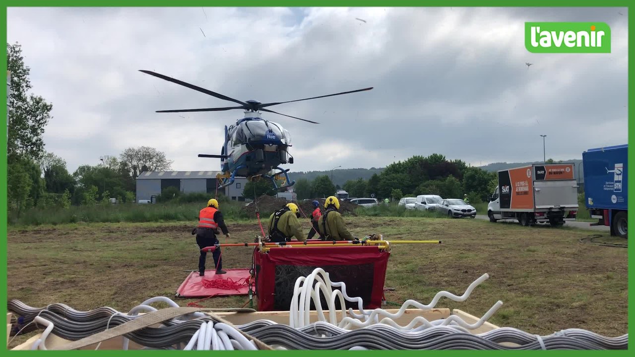 Installation de balisage avifaune à Amay