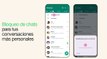 WhatsApp introduce el bloqueo de chats, que protege el acceso a las conversaciones con contraseña