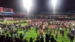 Luton Town fans celebrate reaching Wembley