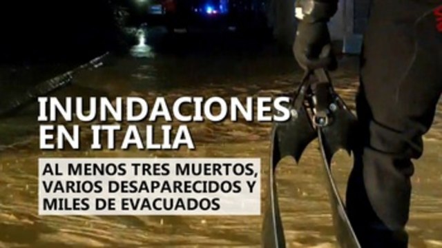 Tres muertos, varios desaparecidos y miles de evacuados en inundaciones en Emilia Romaña