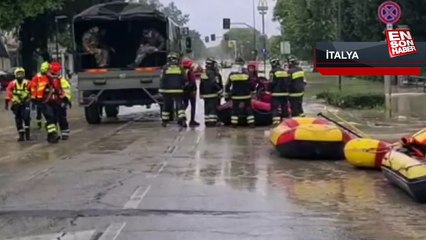 İtalya'da sel ile 400 itfaiye eri mücadele ediyor