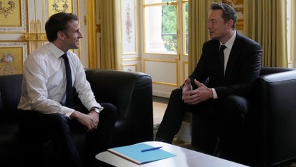 Le milliardaire Elon Musk a rencontré  Emmanuel Macron à l'Élysée