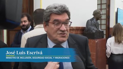 Declaraciones de José Luis Escrivá sobre los extranjeros en el mercado laboral