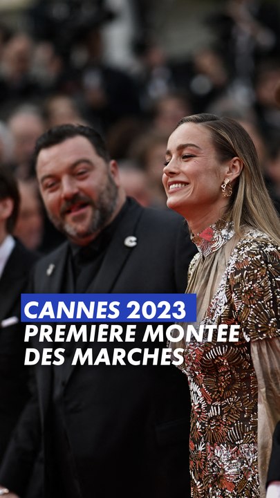 Maïwenn, Johnny Depp, Brie Larson, Denis Menochet, Michael Douglas, Catherine Zeta-Jones, Montée des Marches Cannes 2023 | Canal+