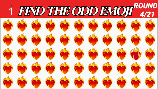 HOW GOOD ARE YOUR EYES #4 Find The Odd Emoji Out | Emoji Puzzle Quiz